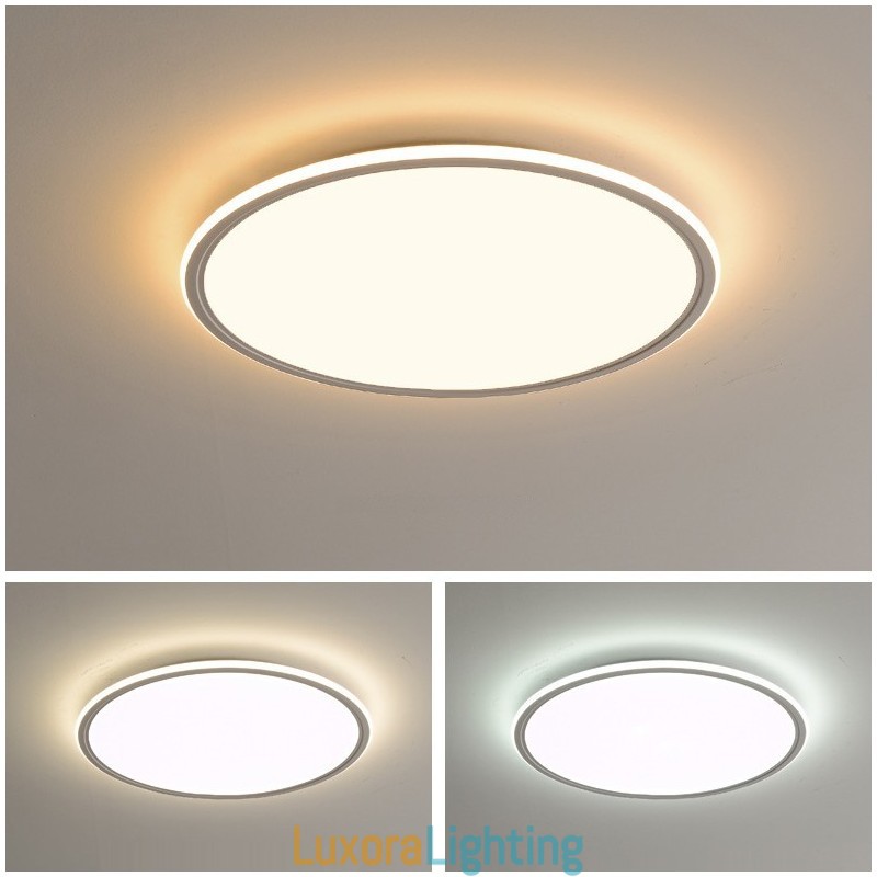 Designer Touch Decorative Nordic 3.5cm Thickness Round Full Spectrum Eye Protection Indoor Dimmable Ceiling Light
