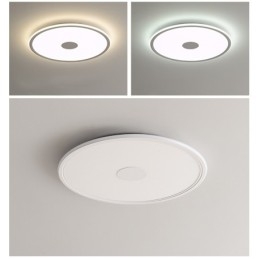 Designer Touch Decorative Nordic 3.5cm Thickness Round Full Spectrum Eye Protection Indoor Dimmable Ceiling Light
