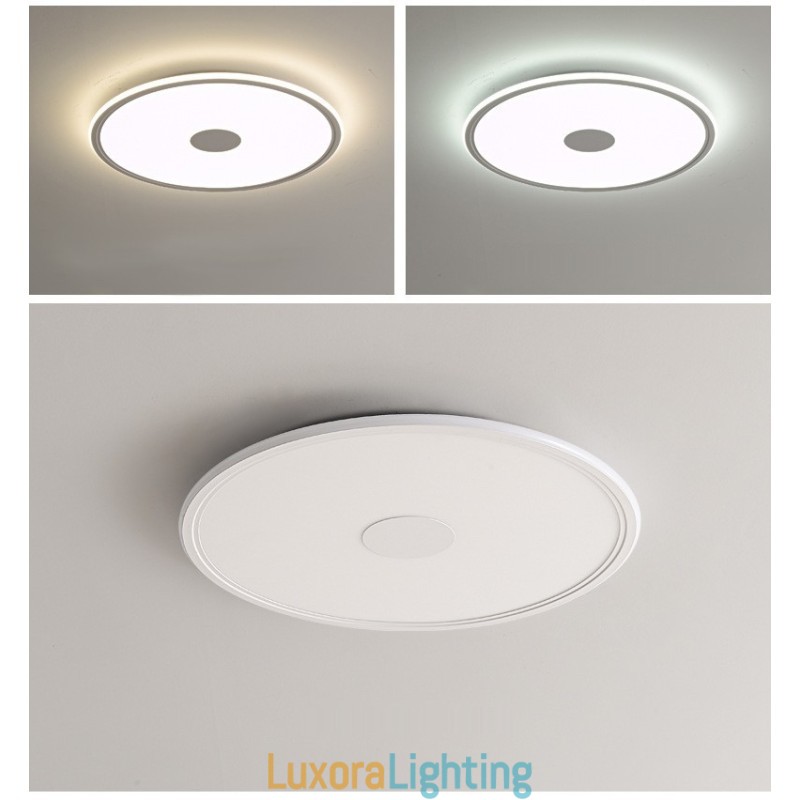 Designer Touch Decorative Nordic 3.5cm Thickness Round Full Spectrum Eye Protection Indoor Dimmable Ceiling Light