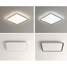 Designer Touch Decorative Modern Dimmable Square Flush Mount Ceiling Light Indoor Lighting Fixture