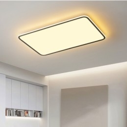 Designer Touch Decorative Modern Large Size Dimmable Rectangle Flush Mount Ceiling Light Indoor Lighting Fixture