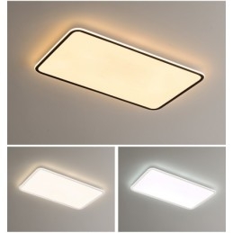 Designer Touch Decorative Modern Large Size Dimmable Rectangle Flush Mount Ceiling Light Indoor Lighting Fixture