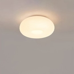Designer Touch Decorative Dimmable Full Spectrum Eye Protection Round Modern Flush Mount Ceiling Light
