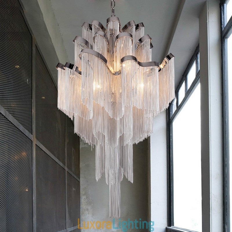 Designer Touch Decorative Tassels Extra Large Size Chandelier Ceiling Pendant Light