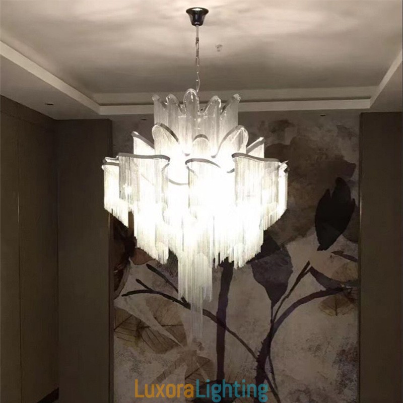 Designer Touch Decorative Tassels Extra Large Size Chandelier Ceiling Pendant Light