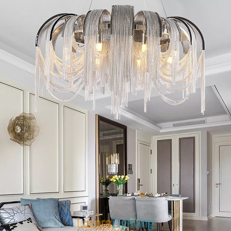 Designer Touch Decorative Tassels Extra Large Size Chandelier Ceiling Pendant Light