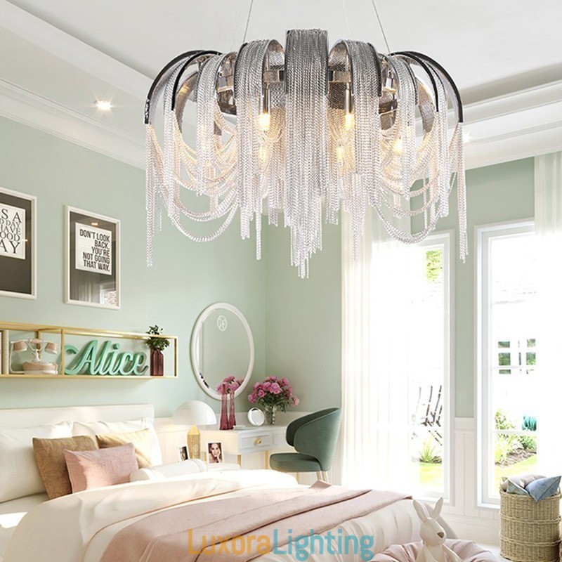 Designer Touch Decorative Tassels Extra Large Size Chandelier Ceiling Pendant Light