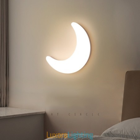 Designer Touch Decorative Nordic Indoor Moon Shape Wall Sconces Ceiling Lights