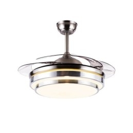 Designer Touch Decorative Modern Ceiling Fan Lamp ABS Fan Blade Acrylic Lighting