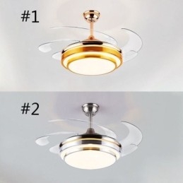 Designer Touch Decorative Modern Ceiling Fan Lamp ABS Fan Blade Acrylic Lighting