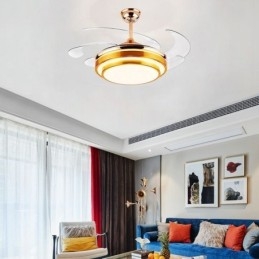 Designer Touch Decorative Modern Ceiling Fan Lamp ABS Fan Blade Acrylic Lighting