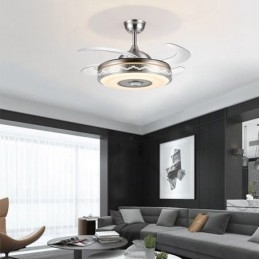 Designer Touch Decorative Modern Eletriplating Ceiling Fan Inverter Fan Light