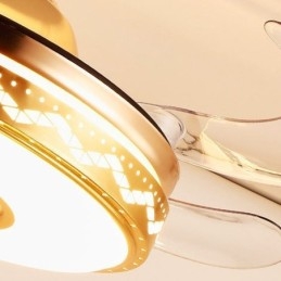 Designer Touch Decorative Modern Eletriplating Ceiling Fan Inverter Fan Light