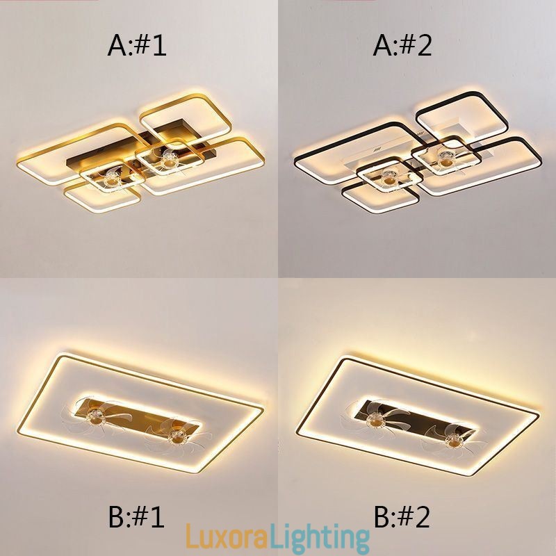 Designer Touch Decorative Ceiling Fan with Lights Decor Ventilator Acrylic Lamp