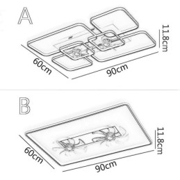 Designer Touch Decorative Ceiling Fan with Lights Decor Ventilator Acrylic Lamp