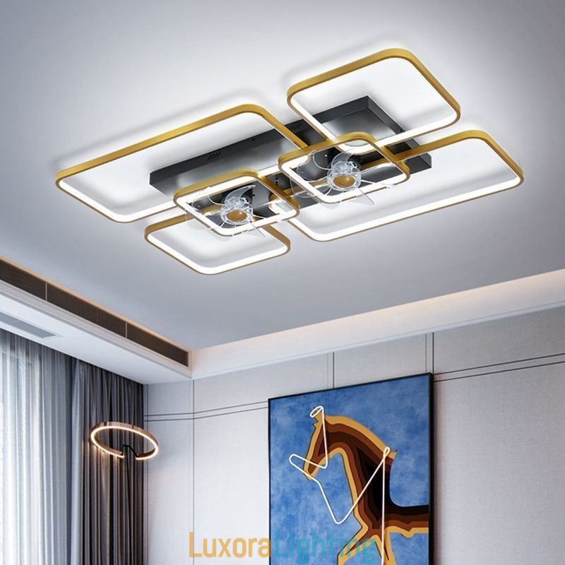 Designer Touch Decorative Ceiling Fan with Lights Decor Ventilator Acrylic Lamp