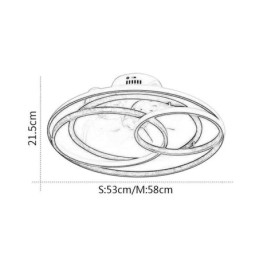 Designer Touch Decorative Modern Ceiling Lights Circle Rings Ceiling Fan