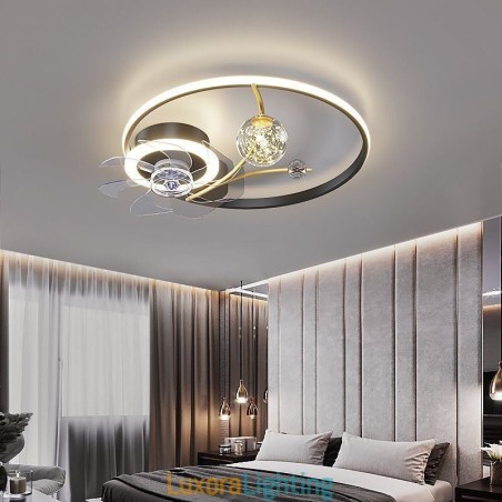 Designer Touch Decorative Ceiling Fan with Lights Decor Ventilator Lamp Acrylic