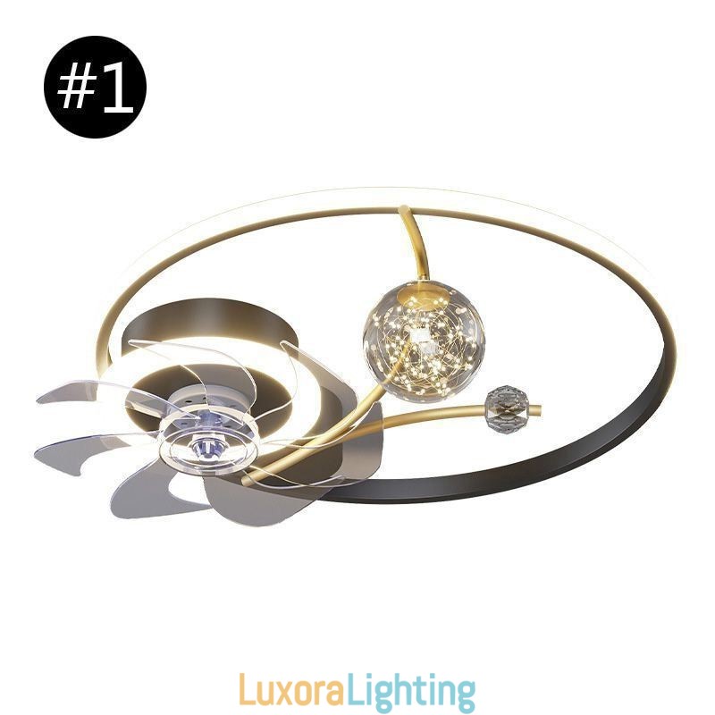 Designer Touch Decorative Ceiling Fan with Lights Decor Ventilator Lamp Acrylic
