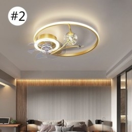 Designer Touch Decorative Ceiling Fan with Lights Decor Ventilator Lamp Acrylic