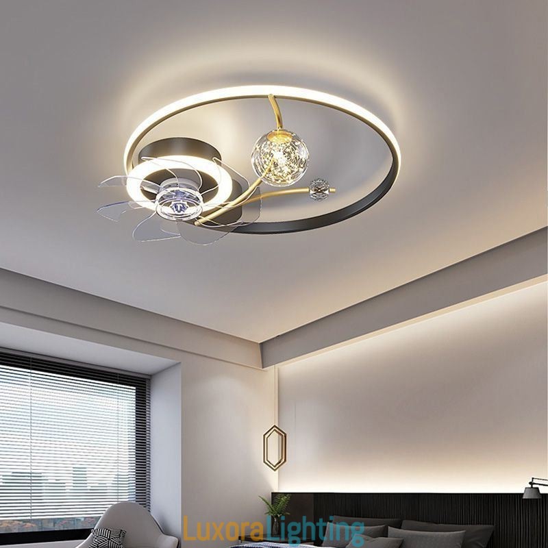 Designer Touch Decorative Ceiling Fan with Lights Decor Ventilator Lamp Acrylic