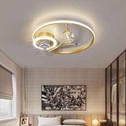 Designer Touch Decorative Ceiling Fan with Lights Decor Ventilator Lamp Acrylic