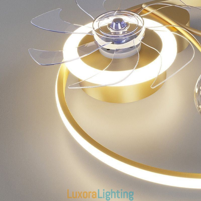 Designer Touch Decorative Ceiling Fan with Lights Decor Ventilator Lamp Acrylic
