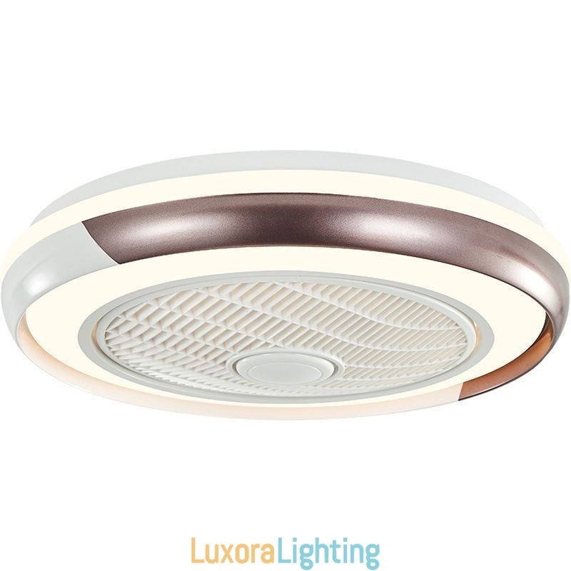 Designer Touch Decorative Modern Ceiling Fan Lights Acrylic Round Ceiling Lamp With Remote Control