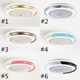 Designer Touch Decorative Modern Ceiling Fan Lights Acrylic Round Ceiling Lamp With Remote Control