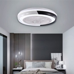 Designer Touch Decorative Modern Ceiling Fan Lights Acrylic Round Ceiling Lamp With Remote Control