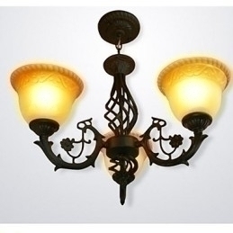Designer Touch Decorative Vintage Wrought Iron Chandelier