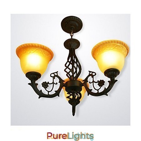 Designer Touch Decorative Vintage Wrought Iron Chandelier