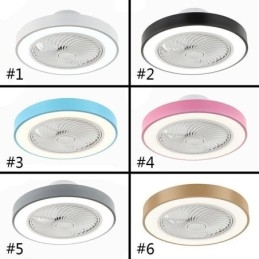 Designer Touch Decorative Modern Ceiling Fan Lights With Remote Control Acrylic Round Ceiling Lamp