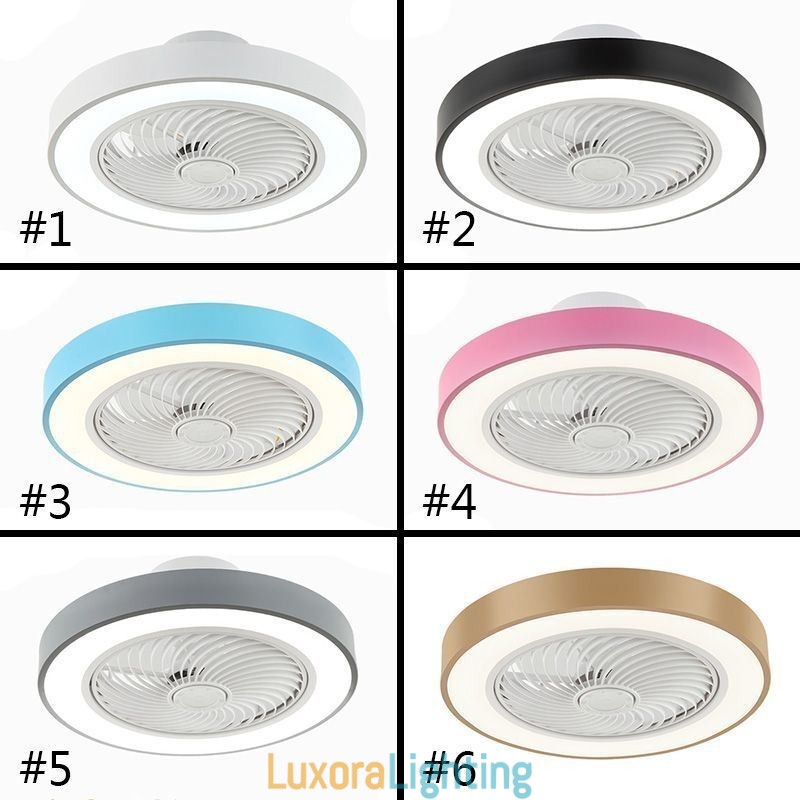 Designer Touch Decorative Modern Ceiling Fan Lights With Remote Control Acrylic Round Ceiling Lamp