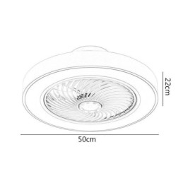 Designer Touch Decorative Modern Ceiling Fan Lights With Remote Control Acrylic Round Ceiling Lamp