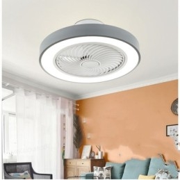 Designer Touch Decorative Modern Ceiling Fan Lights With Remote Control Acrylic Round Ceiling Lamp