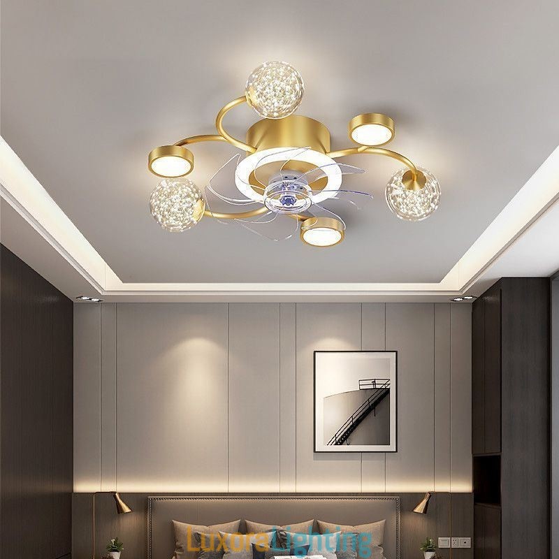 Designer Touch Decorative Creative Fan Ceiling Light Ceiling Chandelier