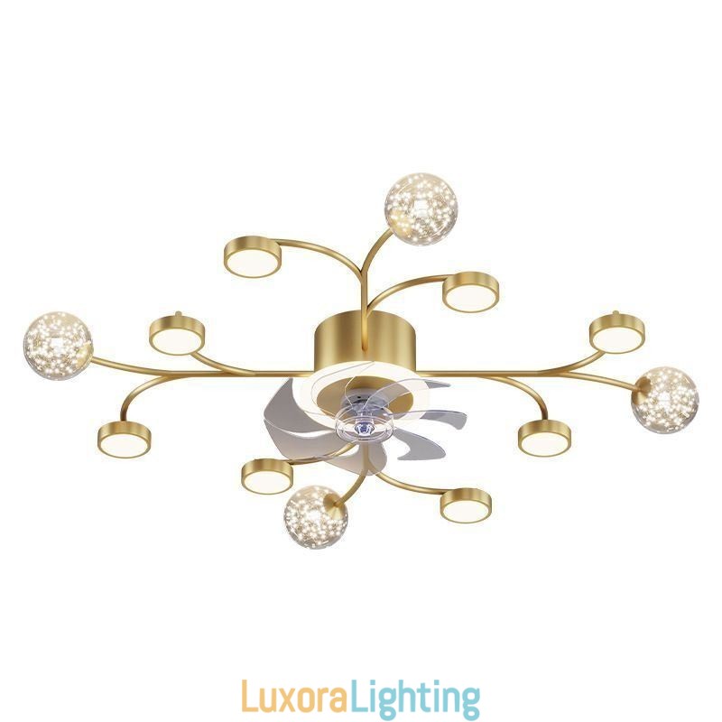 Designer Touch Decorative Creative Fan Ceiling Light Ceiling Chandelier