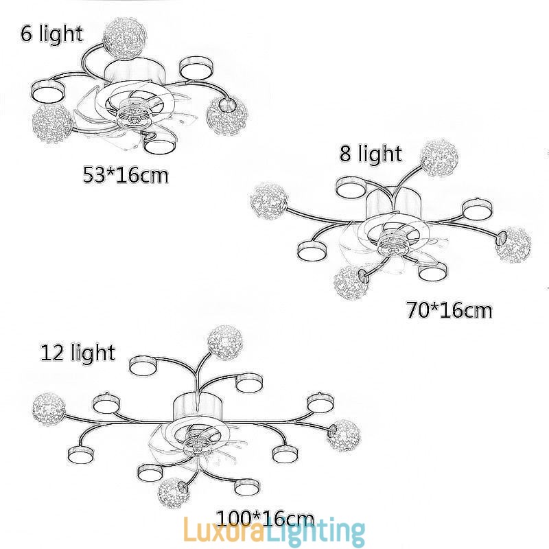Designer Touch Decorative Creative Fan Ceiling Light Ceiling Chandelier