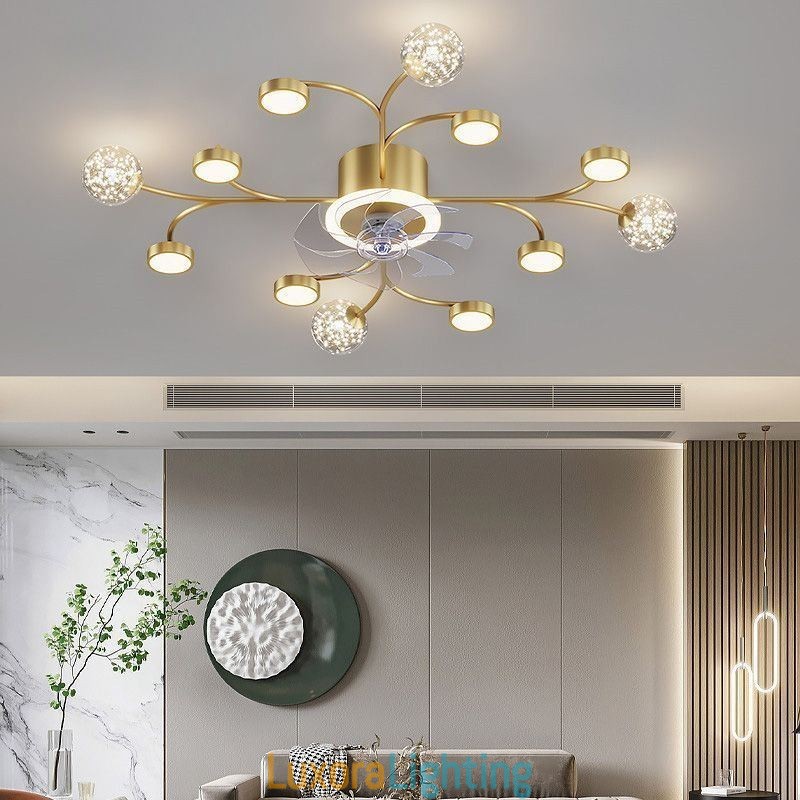 Designer Touch Decorative Creative Fan Ceiling Light Ceiling Chandelier