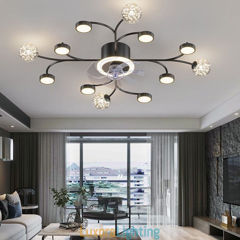 Designer Touch Decorative Creative Fan Ceiling Light Ceiling Chandelier