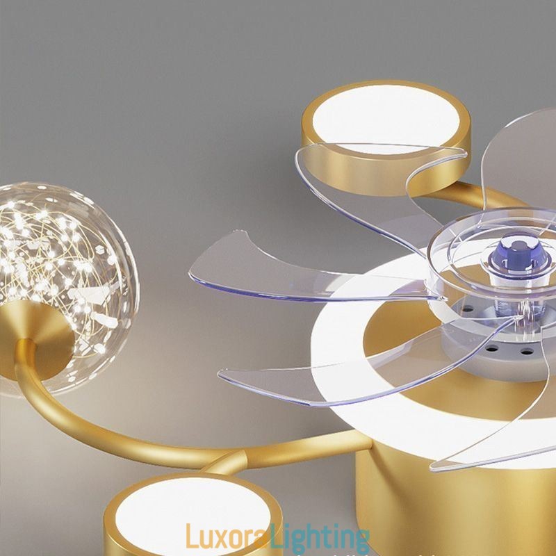 Designer Touch Decorative Creative Fan Ceiling Light Ceiling Chandelier