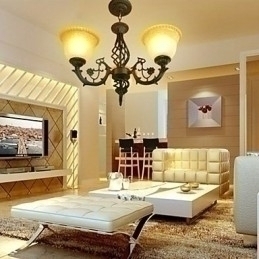 Designer Touch Decorative Vintage Wrought Iron Chandelier