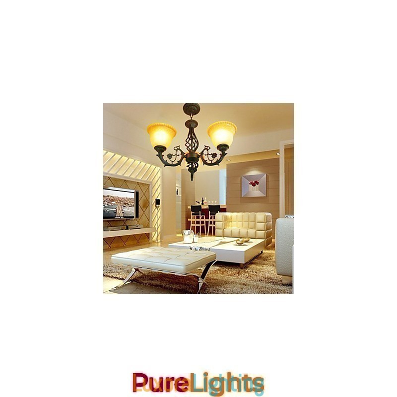 Designer Touch Decorative Vintage Wrought Iron Chandelier