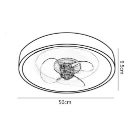 Designer Touch Decorative Modern Inverter Ceiling Fan Lights Remote Control Ceiling Light Fan Lamp