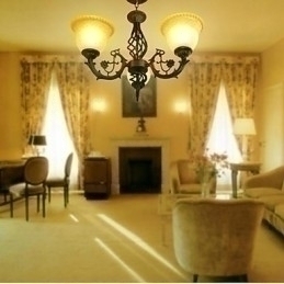 Designer Touch Decorative Vintage Wrought Iron Chandelier