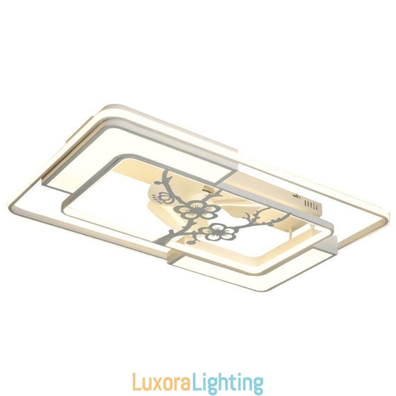 Designer Touch Decorative Modern Rectangular Ceiling Fan Light Fixtures