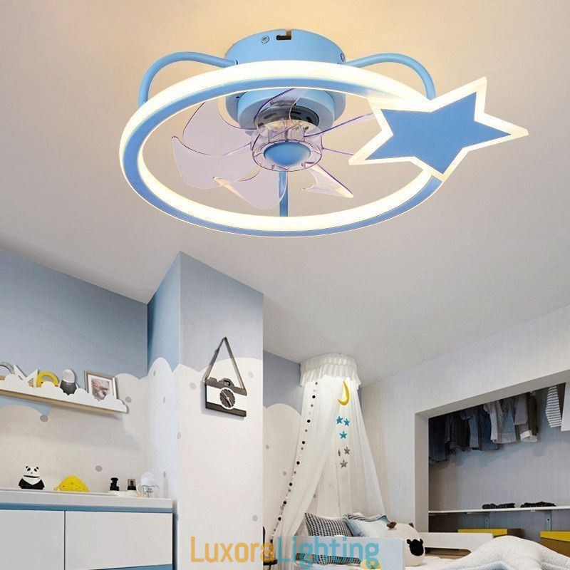 Designer Touch Decorative Cartoon Ceiling Fan Light Creative Ceiling Lamp Kid's