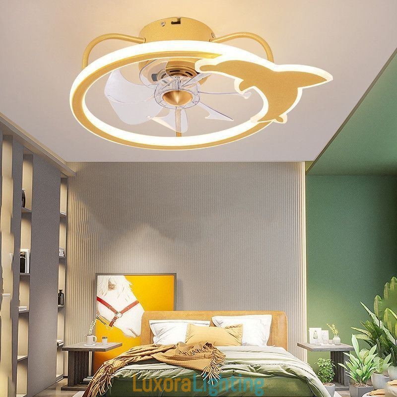 Designer Touch Decorative Cartoon Ceiling Fan Light Creative Ceiling Lamp Kid's