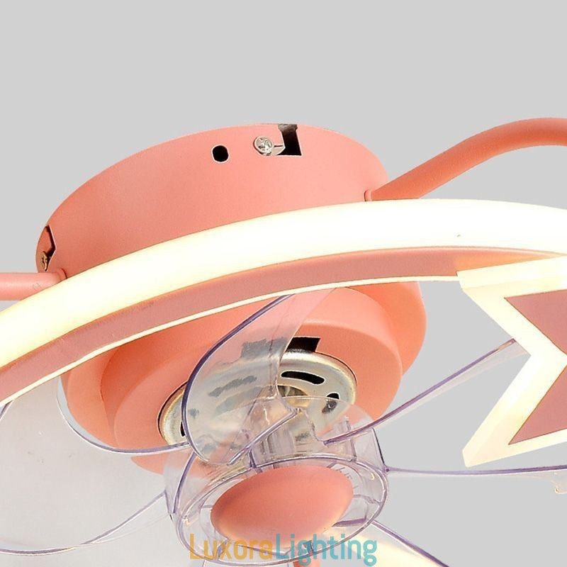 Designer Touch Decorative Cartoon Ceiling Fan Light Creative Ceiling Lamp Kid's